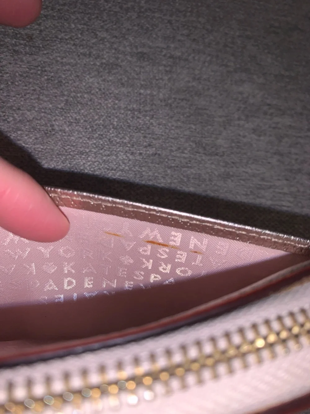 Kate Spade New York Wellesley Neda Metallic Rose Gold Leather Long Zip Wallet - Picture 10 of 16